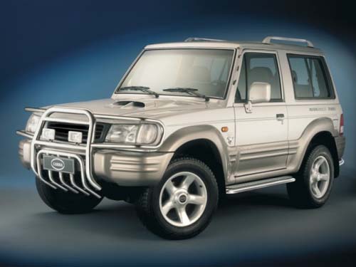 Hyundai Galloper с 98 - Крепления багажника продольные 3 дверной модель, нержавейка