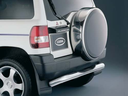 Mitsubishi Pajero Pinin ( IO ) с 00 - Защита задняя c площадкой для ноги, нержавейка