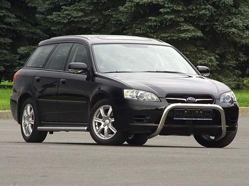 Subaru Legacy / Legacy Outback - Решётка передняя мини d 60 низкая Subaru Legacy Outback